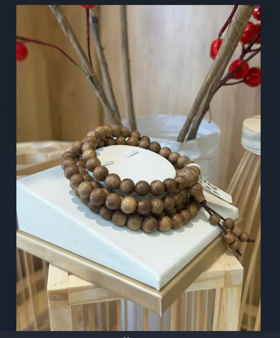 108 Beads Agarwood Bracelet – Vietnamese Natural Oud | Wellness, Luck &amp; Prosperity